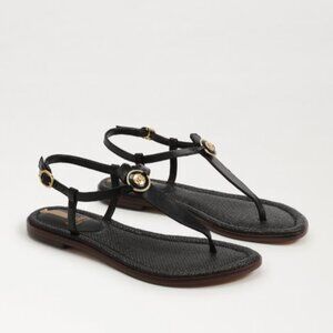 SAM EDELMAN - Gigi signet Sandal - Black Leather